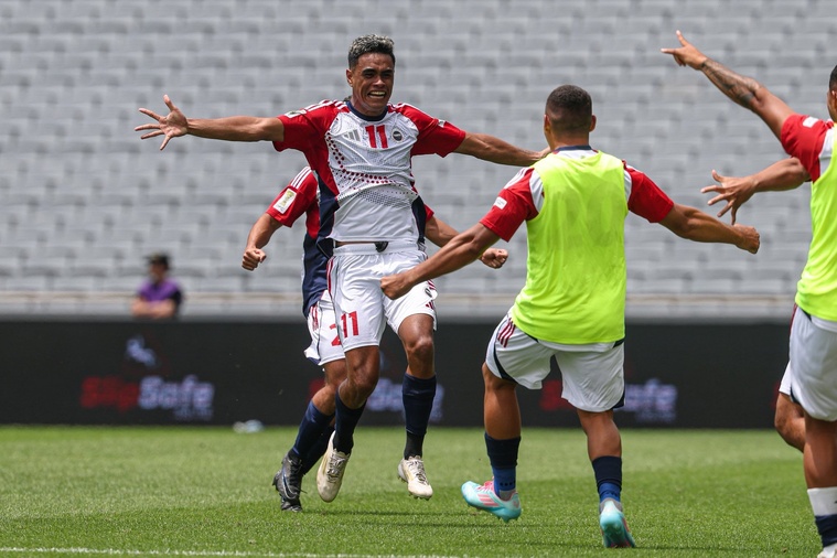Manu Shan a inscrit le premier but de l’ère professionnelle du football tahitien.