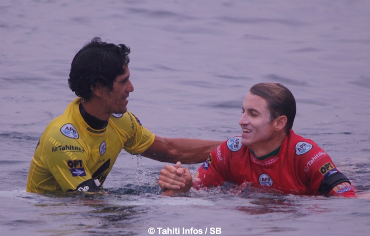 Cédric Estall après son heat contre Dave Hubbard Cédric Estall après son heat contre Dave Hubbard