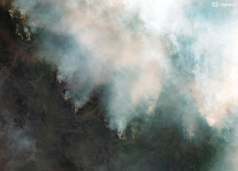 Crédit Handout / Satellite image ©2025 Vantor / AFP