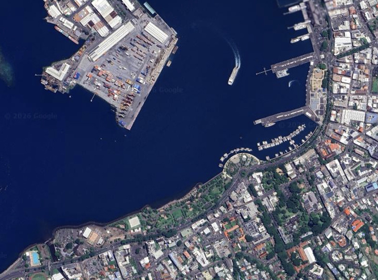 Travaux de nuit sur le front de mer de Papeete Travaux de nuit sur le front de mer de Papeete