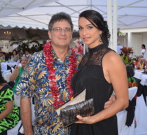 Michel Monvoisin, P-dg d'ATN, avec sa femme Michel Monvoisin, P-dg d'ATN, avec sa femme