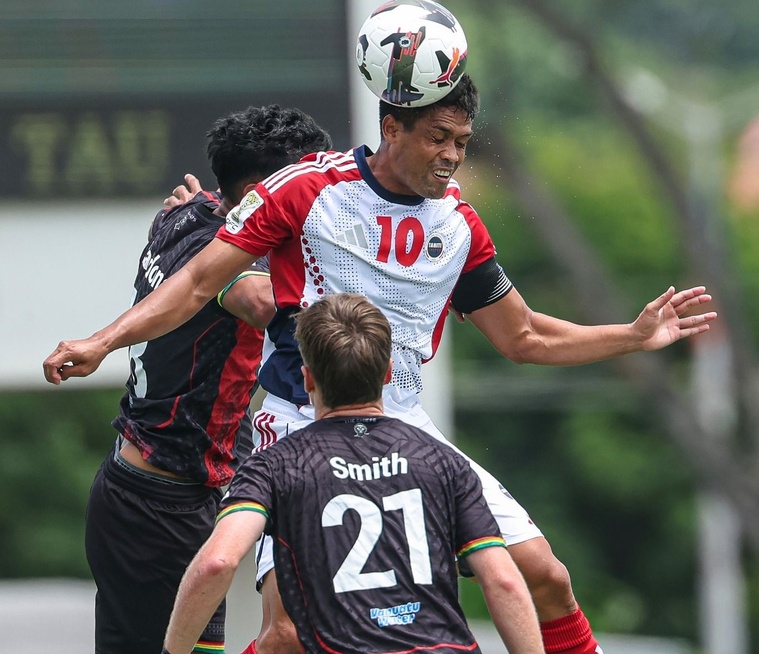 Le capitaine tahitien Teaonui Tehau a été exemplaire dans ce match. Il est l’auteur du deuxième but.