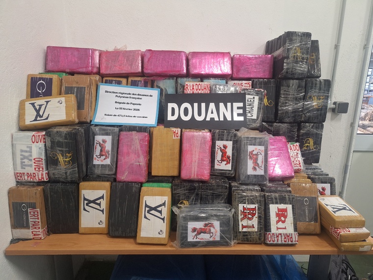 Une demi-tonne de cocaïne découverte au port de Papeete
