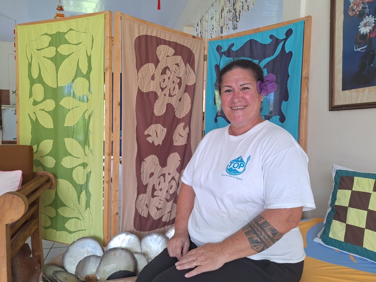 Béatrice Le Gayic se présente pour la deuxième fois comme tête de liste aux élections municipales de Papara (Crédit : Anne-Charlotte Lehartel).