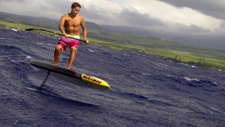 Kay Lenny en Sup Hydrofoil Kay Lenny en Sup Hydrofoil