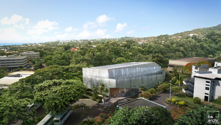 Voilà à quoi ressemblera la nouvelle salle vue du ciel.