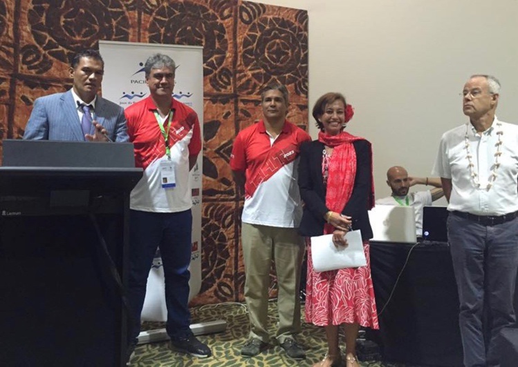 Tauhiti Nena, Gordon Barff, Johann Bouit et Nicole Sanquer-Fareata Tauhiti Nena, Gordon Barff, Johann Bouit et Nicole Sanquer-Fareata