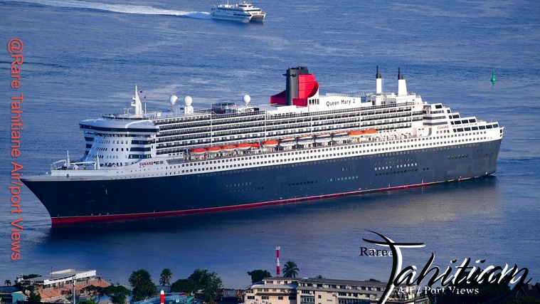 Le grand retour du Queen Mary 2 à Papeete Le grand retour du Queen Mary 2 à Papeete