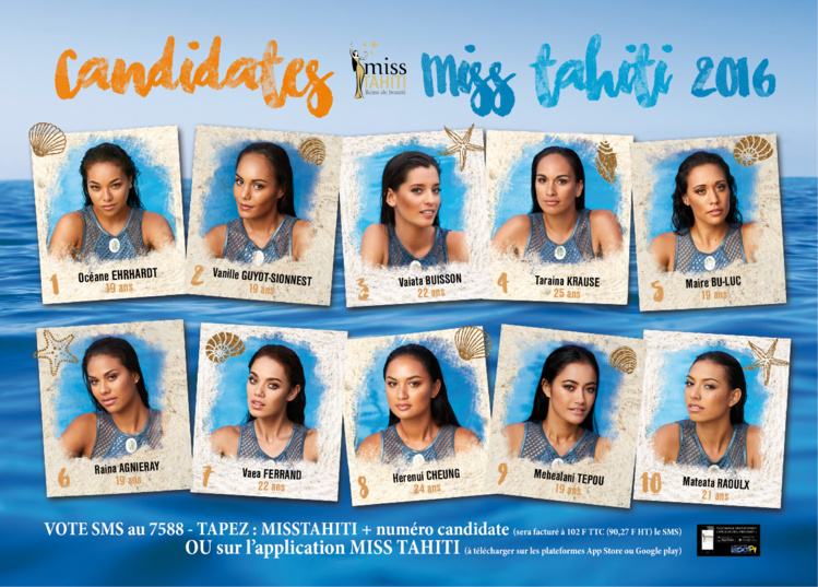 Miss Tahiti 2016 est parmi ces dix vahine...