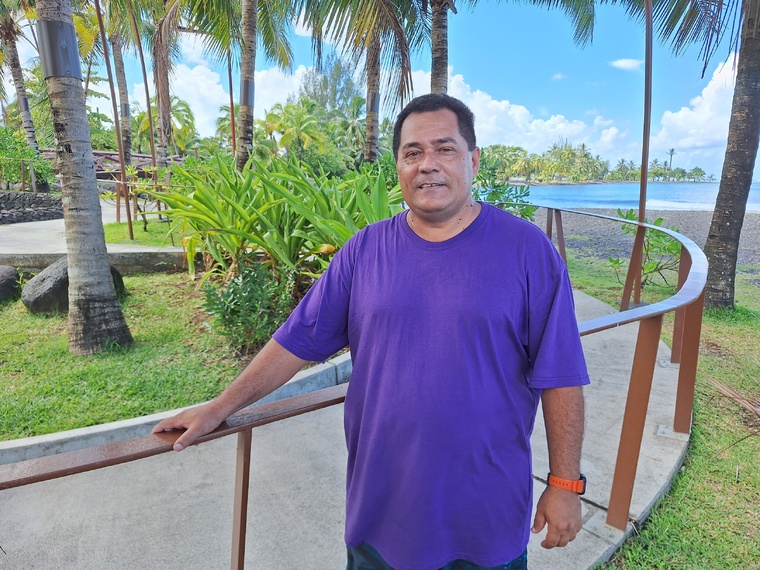 Tamu Tufariua, tête de liste de Taiarapu-Ouest Unie. Tamu Tufariua, tête de liste de Taiarapu-Ouest Unie.