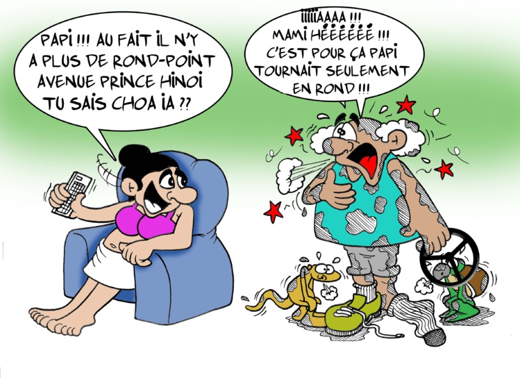 "ça coince au carrefour" par Munoz