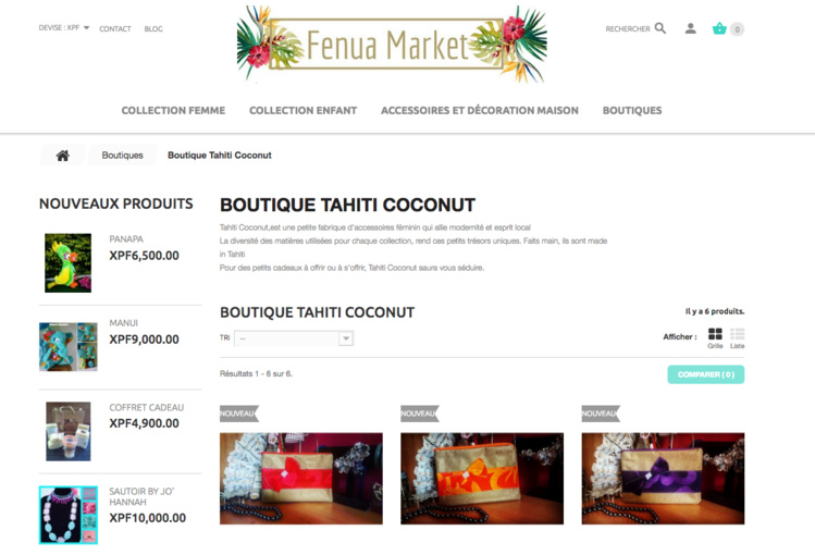 Fenua Market, une plateforme locale de e-commerce Fenua Market, une plateforme locale de e-commerce