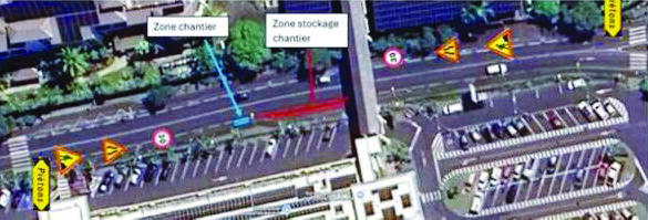 Un nouvel abribus en construction à Faa'a