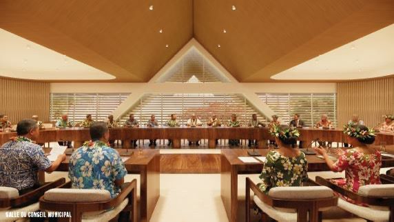 La salle du conseil municipal.