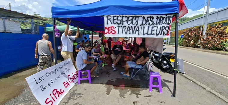 Sipac de Mahina : les salariés restent mobilisés Sipac de Mahina : les salariés restent mobilisés