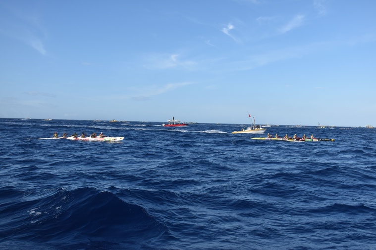 Les duels ont été nombreux entre les cadors du va’a V6.