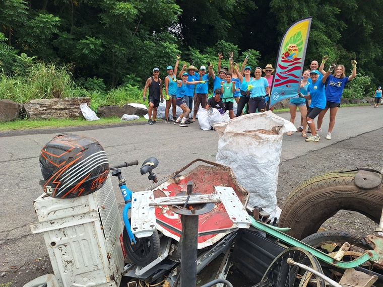 “Chacun est responsable de ses déchets”, rappelle la présidente de Mama Natura (Crédit : Anne-Charlotte Lehartel).