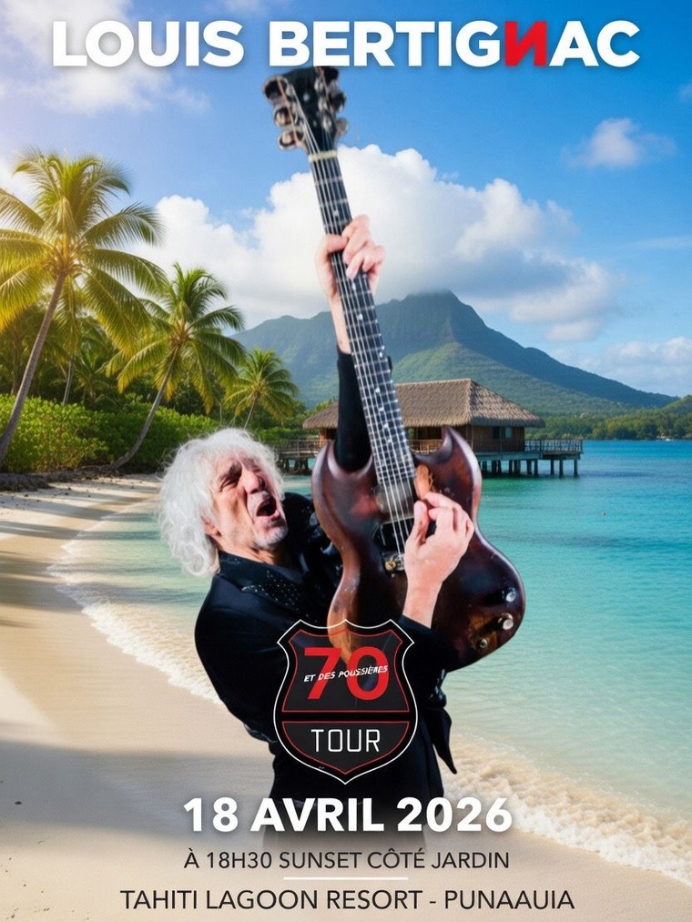 Louis Bertignac fait carton plein pour son concert à Tahiti Louis Bertignac fait carton plein pour son concert à Tahiti