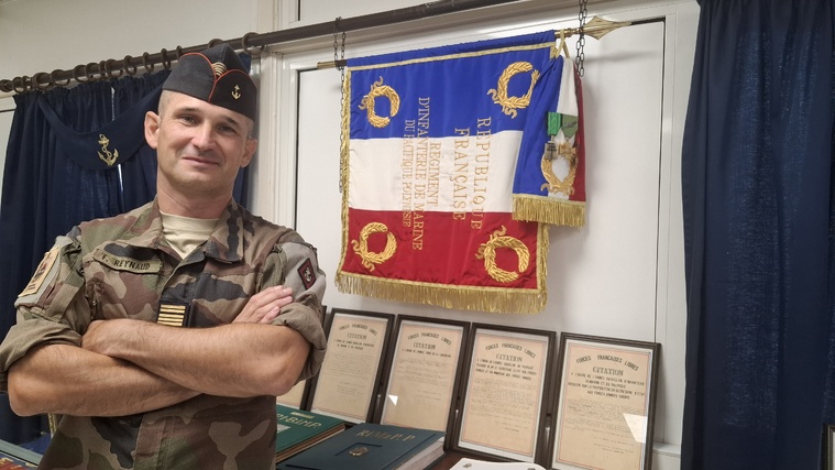 Colonel François Reynaud, chef de corps du RIMaP-Polynésie Colonel François Reynaud, chef de corps du RIMaP-Polynésie