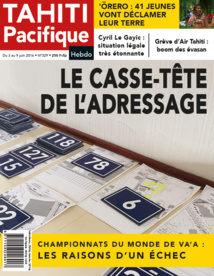 A la Une de Tahiti Pacifique Hebdo demain A la Une de Tahiti Pacifique Hebdo demain