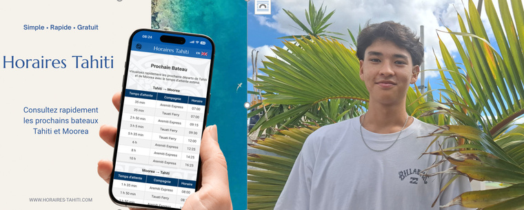 Les navettes de Moorea toutes rassemblées sur un site Les navettes de Moorea toutes rassemblées sur un site