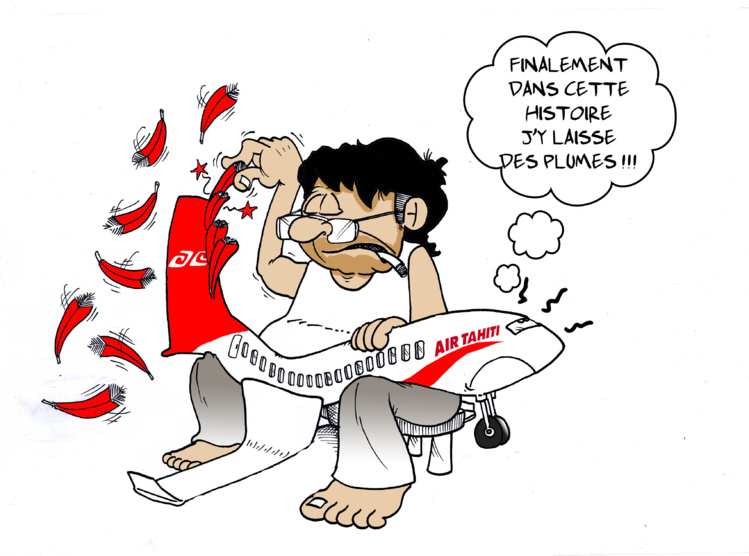 "Fin de la grève Air Tahiti" par Munoz "Fin de la grève Air Tahiti" par Munoz