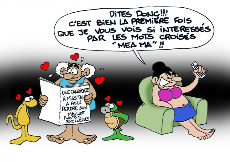 "Le déculotté des Miss" par Munoz