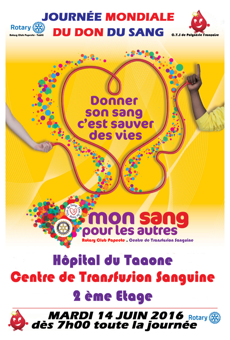 Journée Mondiale Don du Sang : les donneurs de sang sollicités