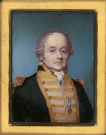Un portrait du capitaine Bligh. Sa mauvaise réputation n’était pas usurpée : en 1805, il passa en cour martiale et reçut un blâme pour avoir insulté ses officiers à bord de la “HMS Warrior”.