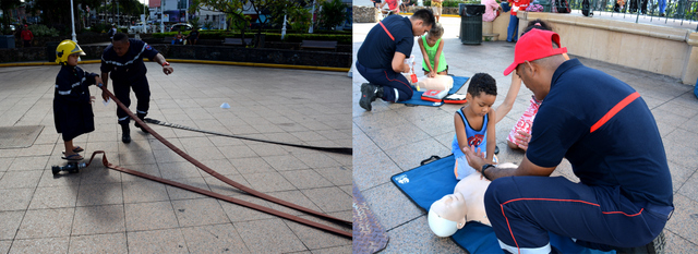 Plusieurs ateliers ont été mis en place pour cette journée nationale des sapeurs-pompiers, ce qui a beaucoup plu aux enfants.