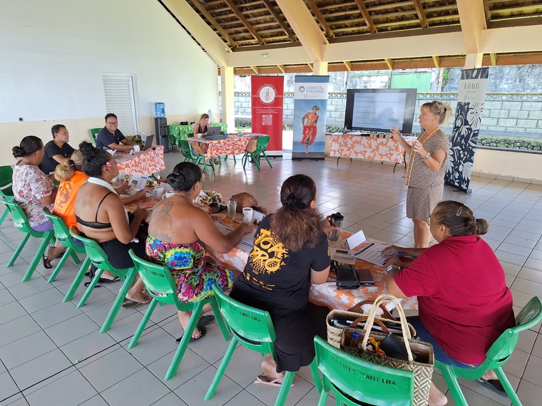 Les comités du tourisme de Tautira, Taiarapu-Ouest, Teva i Uta et Faa’a participent à cette troisième édition (Crédit : Anne-Charlotte Lehartel).