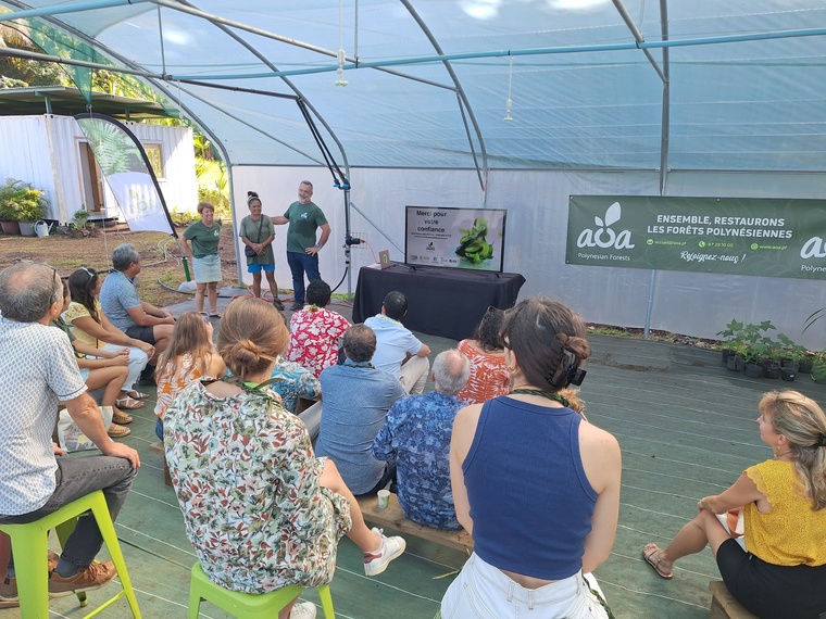L’inauguration s’est tenue au conservatoire botanique d’AOA à Papara.