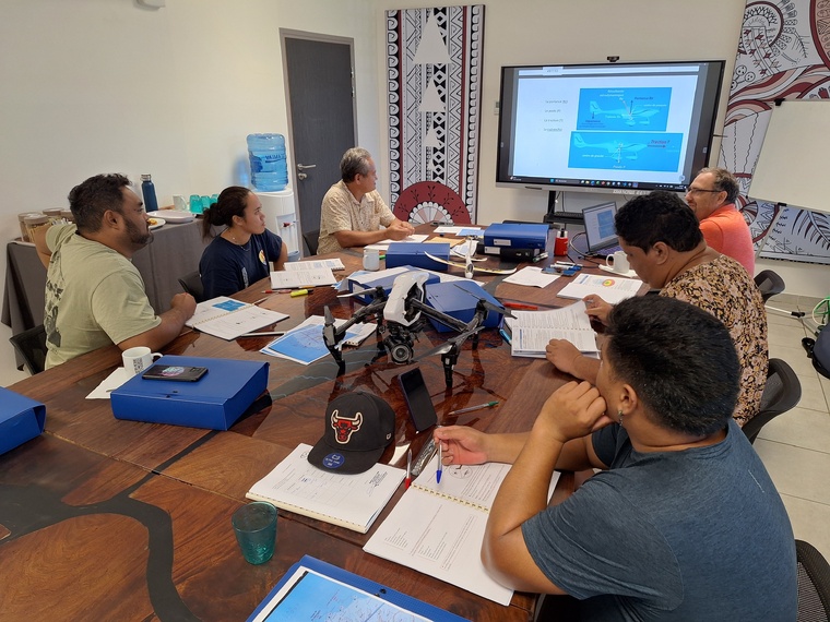 La formation théorique se tient cette semaine à la mairie de Mataiea.