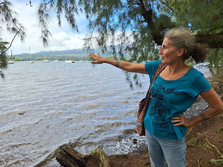 Sabrina Birk mise sur les bonnes volontés et la capacité de la baie à se régénérer (Crédit : Anne-Charlotte Lehartel).