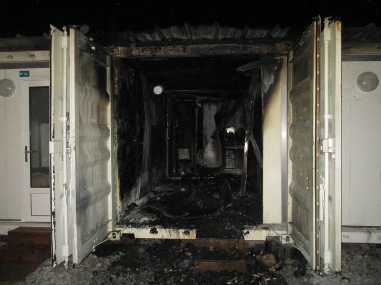 Moruroa : un local hébergement incendié Moruroa : un local hébergement incendié