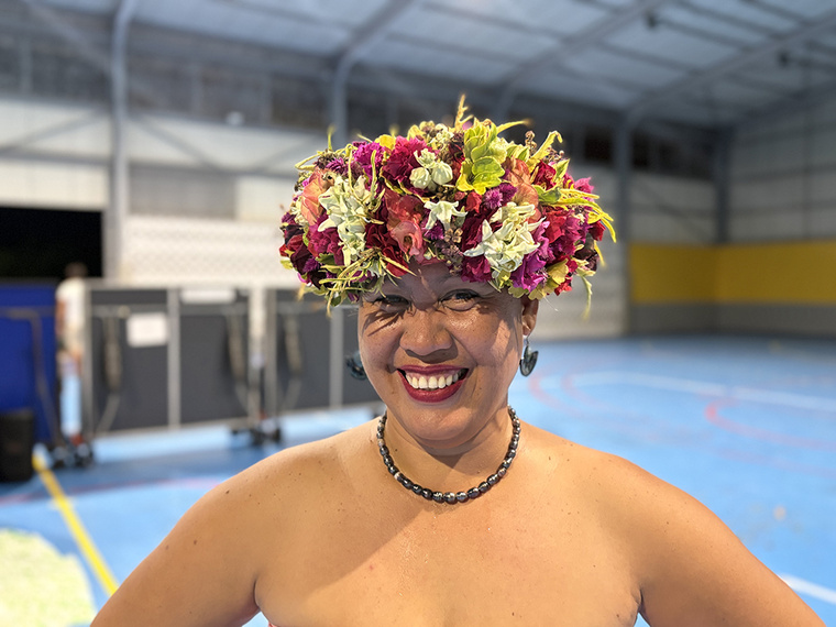 Tumata Ruahe, professeure de danse de l'association Kiva.