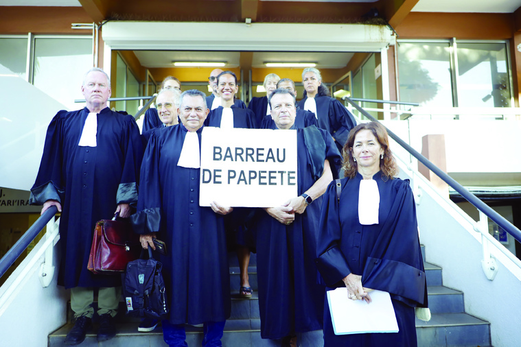 ​Le barreau de Papeete solidaire du mouvement national