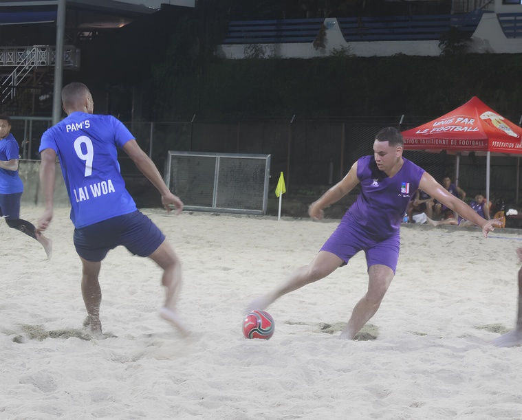 Beach soccer – Lai Woa et Tikitama leaders