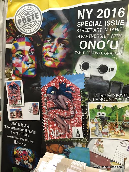 Le timbre "street-art" en Polynésie à la conquête de New-York [Vidéo]