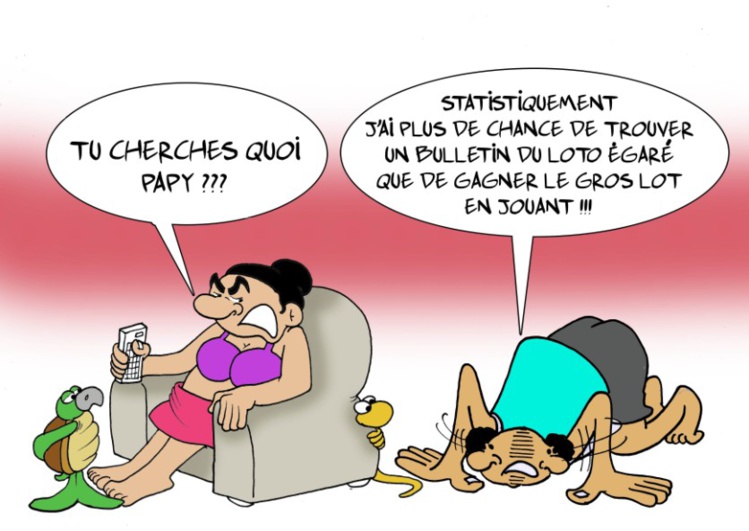 "A la recherche du ticket gagnant" par Munoz "A la recherche du ticket gagnant" par Munoz