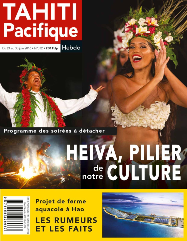 À la Une de votre Tahiti Pacifique Hebdo du 24 juin