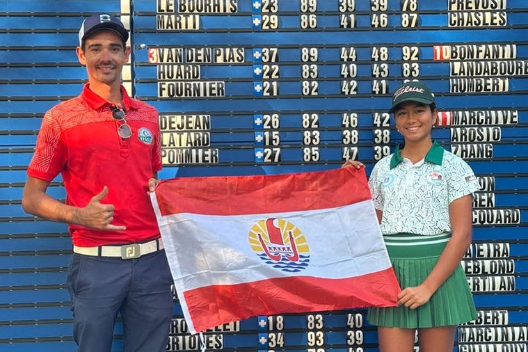 Les jeunes golfeurs polynésiens brillent sur la scène nationale