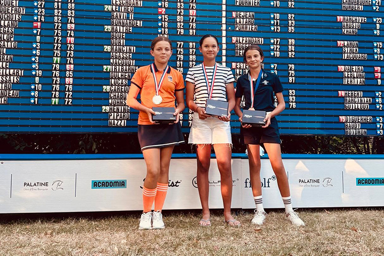 Les jeunes golfeurs polynésiens brillent sur la scène nationale