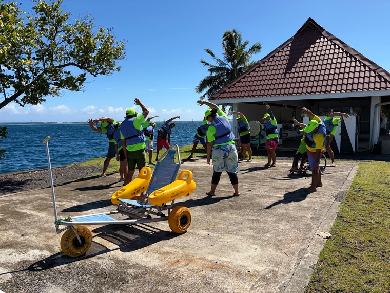 Ce projet d’acquisition de trois Tiralo vise à faciliter l’accès à la mer aux personnes en fauteuil roulant (Crédit : FPSAH).