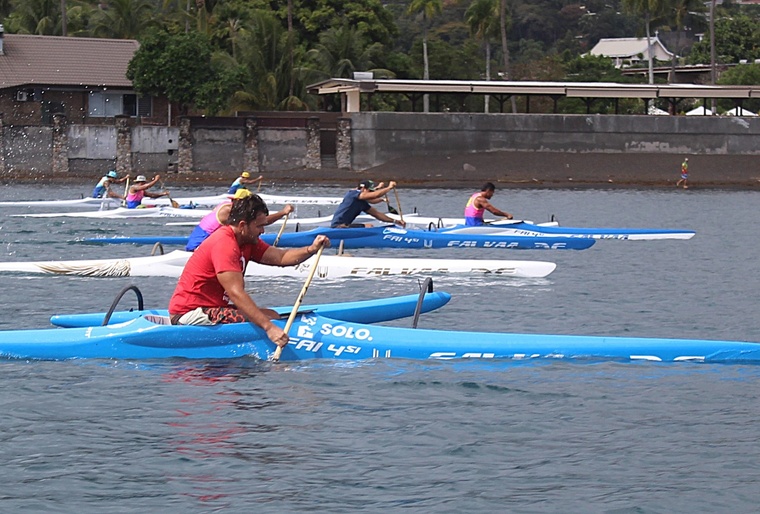 Les courses de samedi sur le plan d’eau de la baie de Taaone ont démontré que les rameurs tahitiens étaient au top de leur forme.