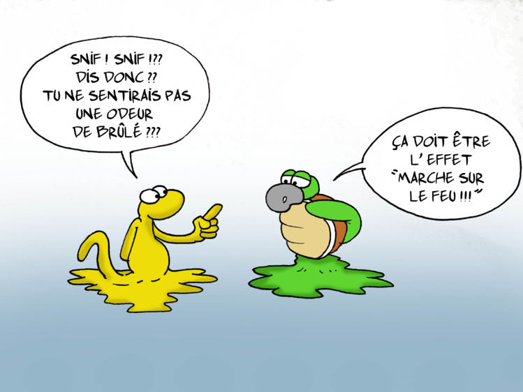 "La marche sur le feu" par Munoz "La marche sur le feu" par Munoz