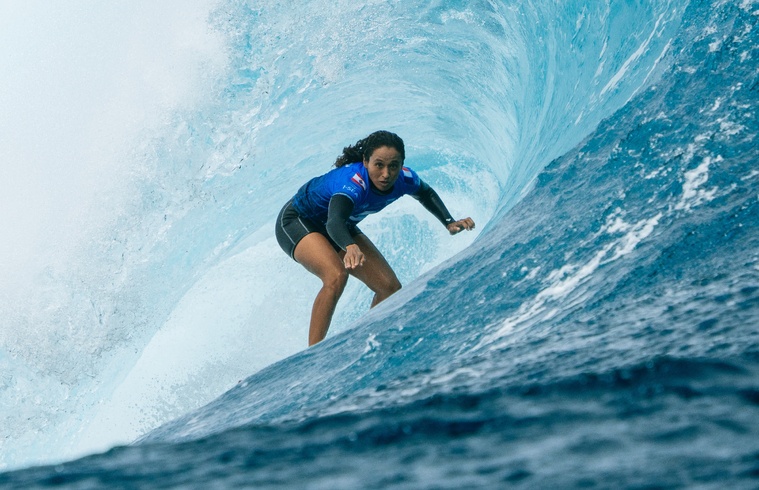 Vahine Fierro doit se relancer aux Fidji. © Hannah Anderson / WSL Vahine Fierro doit se relancer aux Fidji. © Hannah Anderson / WSL