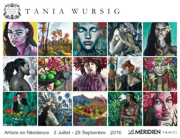 Tania Würsig en résidence d'artiste au Méridien Tahiti Tania Würsig en résidence d'artiste au Méridien Tahiti
