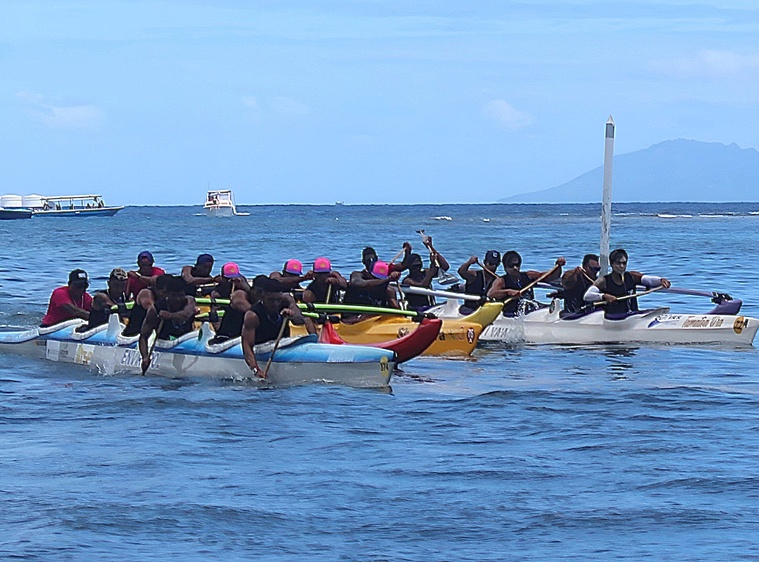 Va’a - Shell Va’a victorieux de la Air Tahiti Nui Race