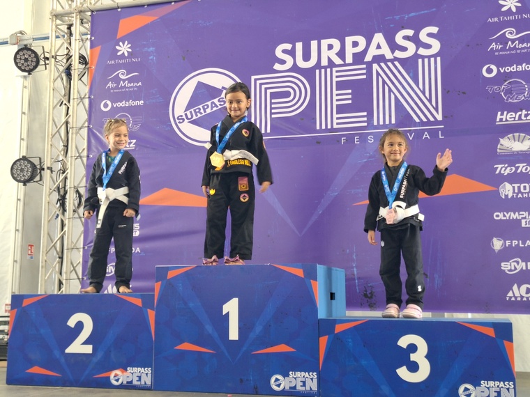Les concurrents réunis lors des podiums. Les concurrents réunis lors des podiums.